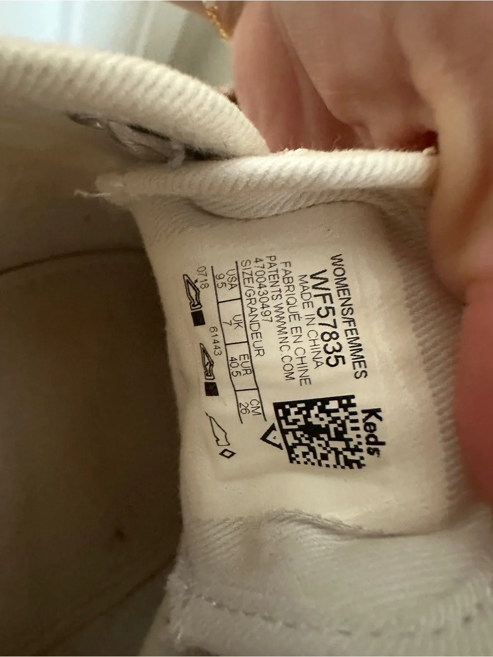 kate spade x keds white Glitter Ribbon laces Low-Top Sneakers